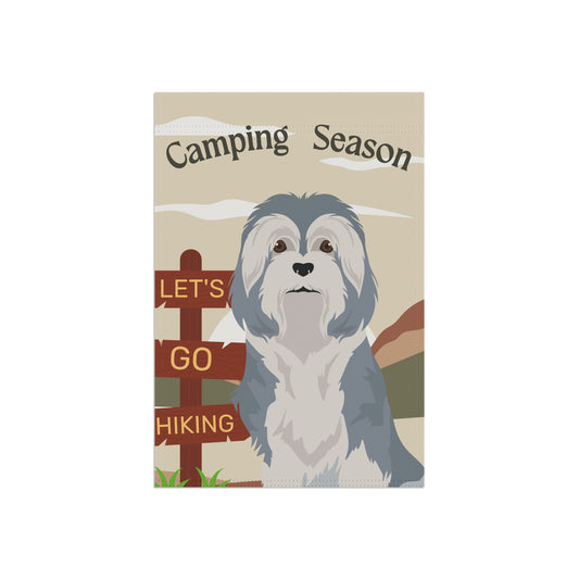 Lowchen Dog Camping Garden Flag