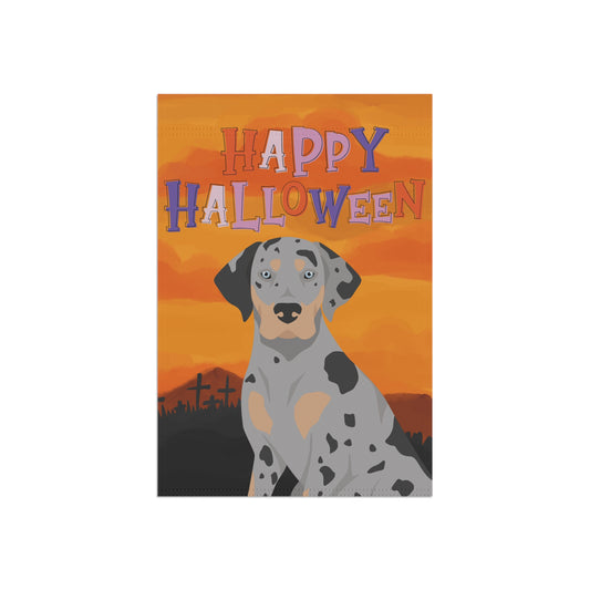 Catahoula Leopard Dog Dog Halloween Garden Flag