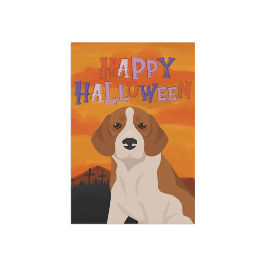 Beagle Dog Halloween Garden Flag