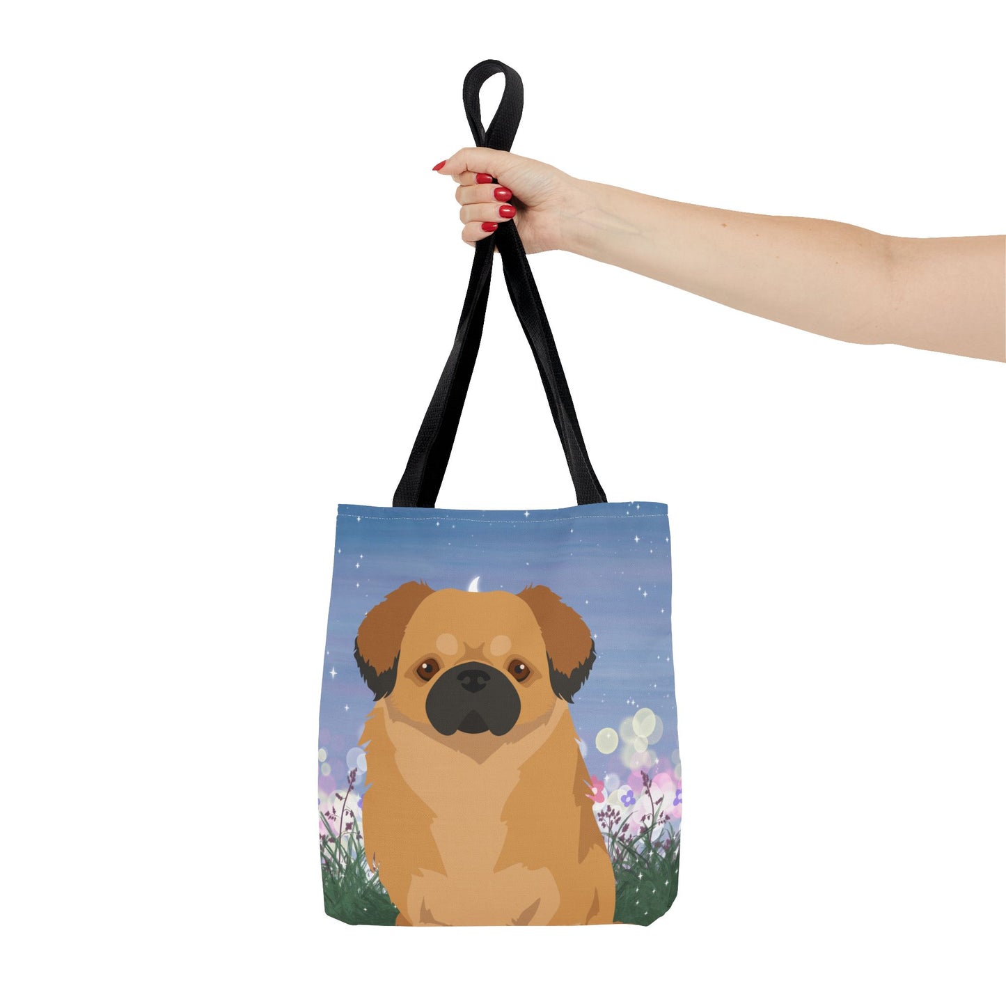 Tibetan Spaniel Dog Tote Bag 13x13