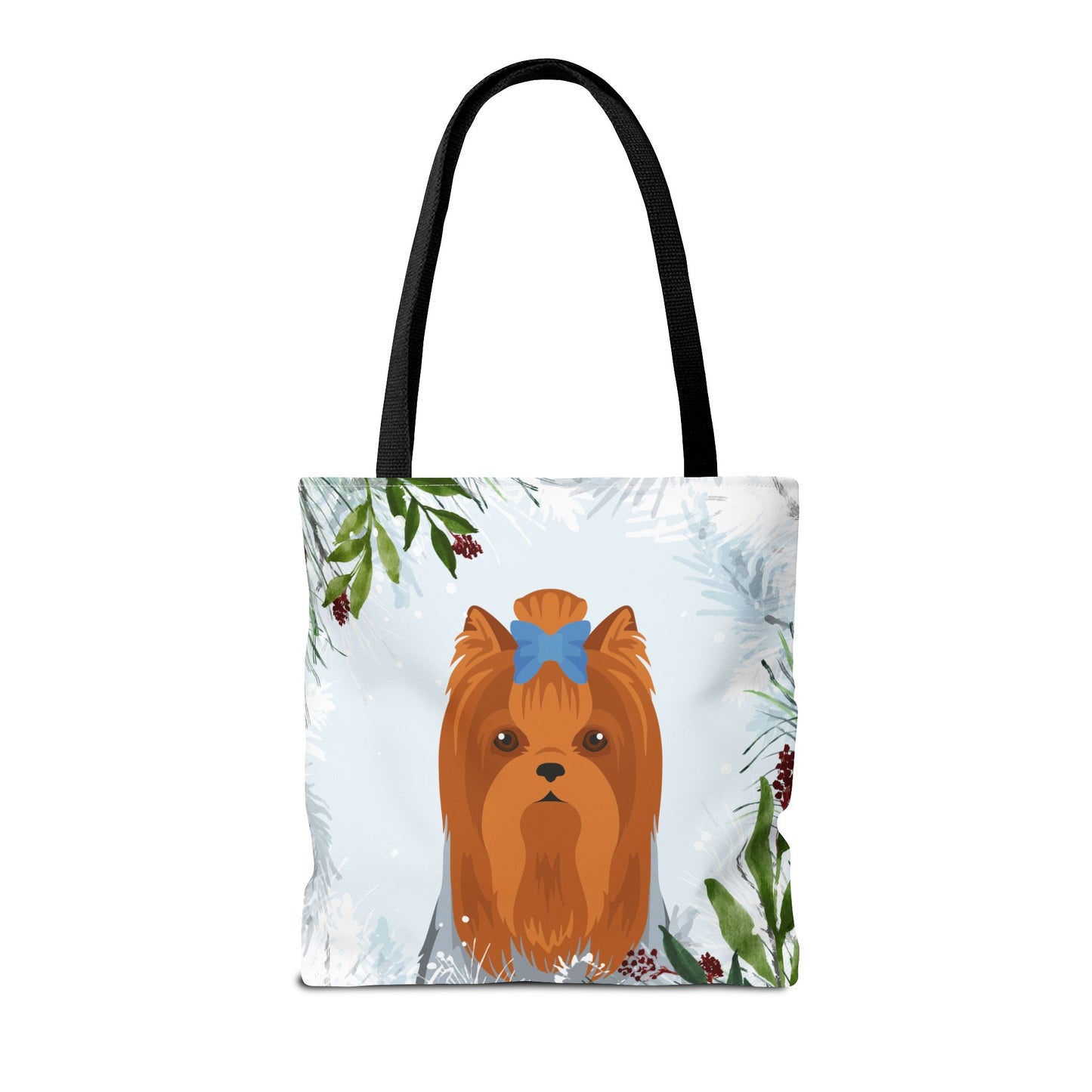 Yorkshire Terrier Dog Christmas Holiday Tote Bag 16x16