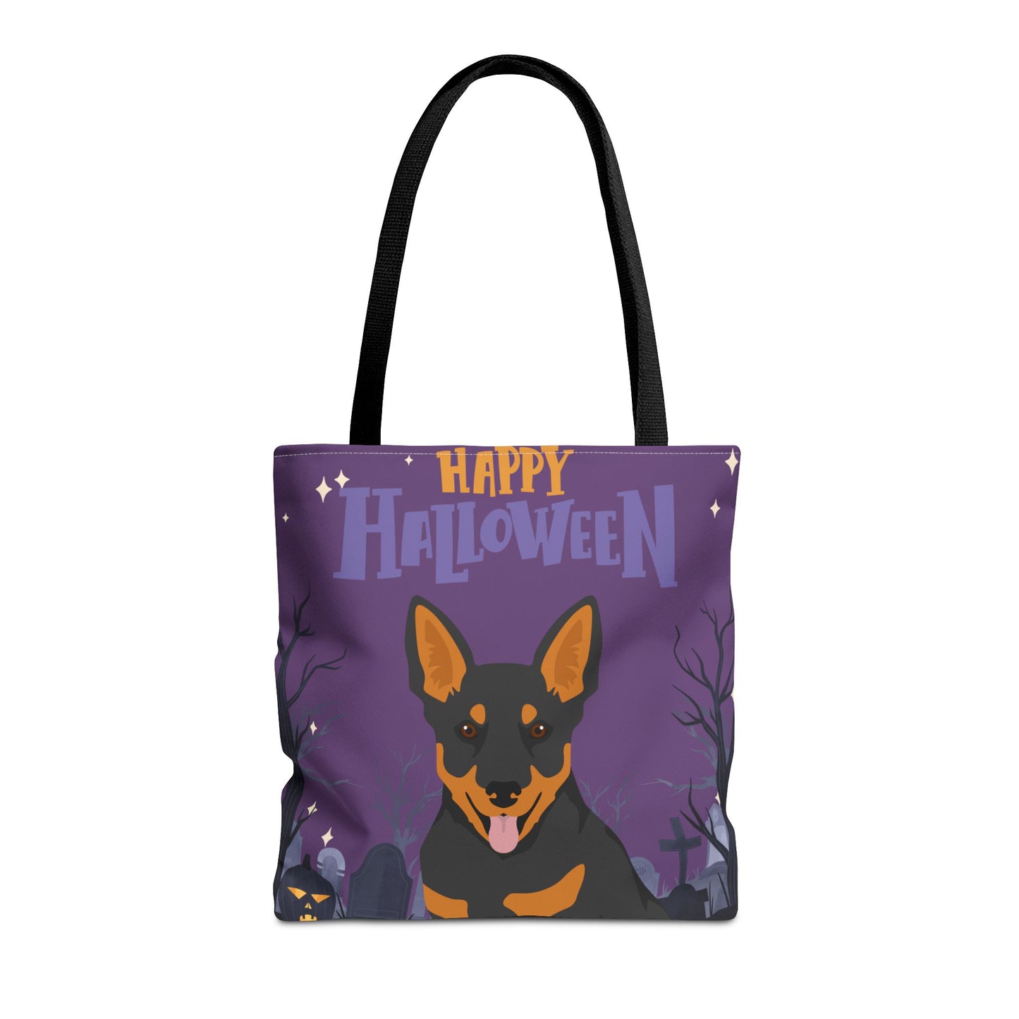 Lancashire Heeler Dog Happy Halloween Tote Bag 16x16