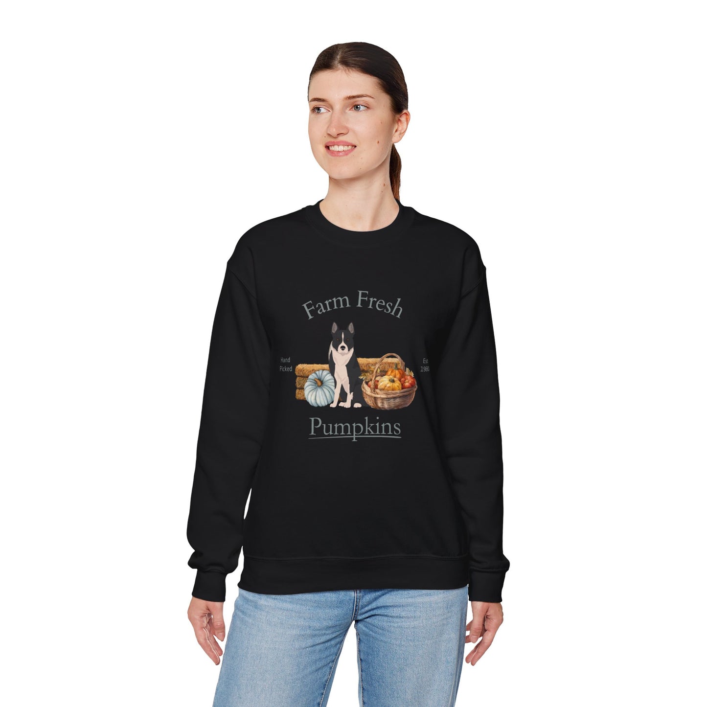 Karilean Bear Dog Fall Halloween Unisex Heavy Blend Crewneck Sweatshirt