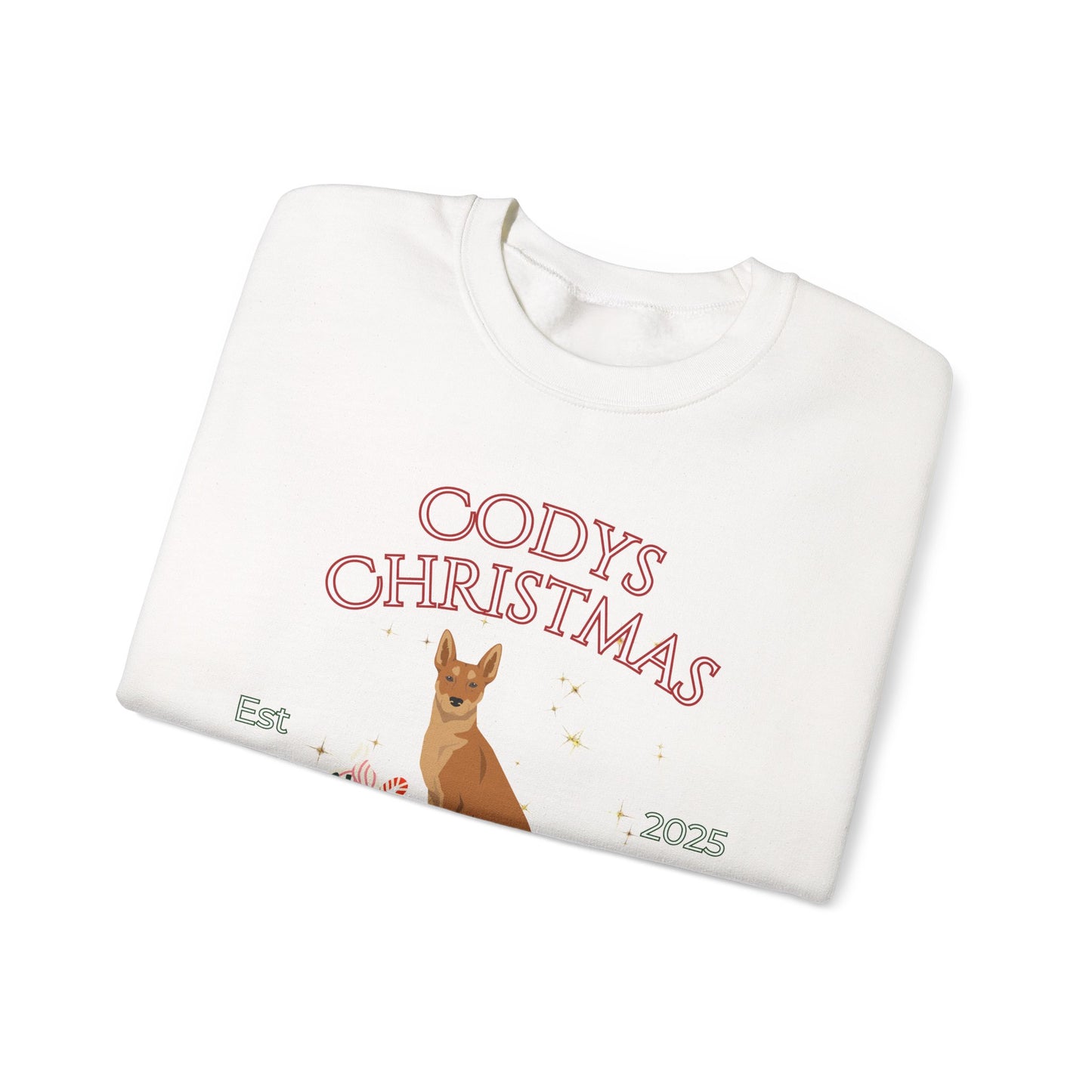 Carolina Dog Dog Christmas Social Club Unisex Heavy Blend Crewneck Sweatshirt Custom Name