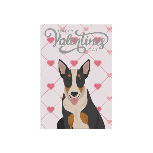 Bull Terrier Dog Valentines Day Garden Flag