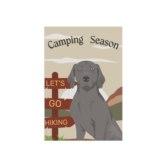 Weimaraner Dog Camping Garden Flag