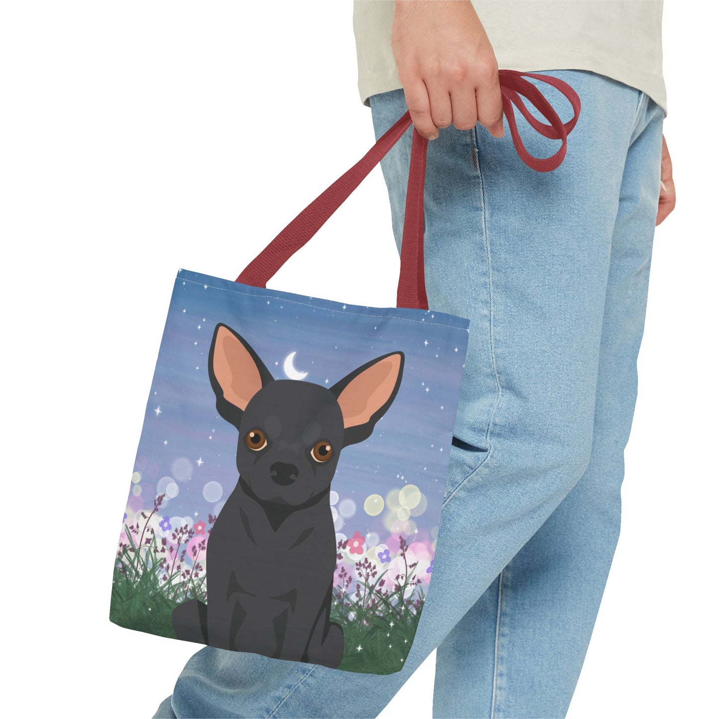 Chihuahua Dog Tote Bag 13x13