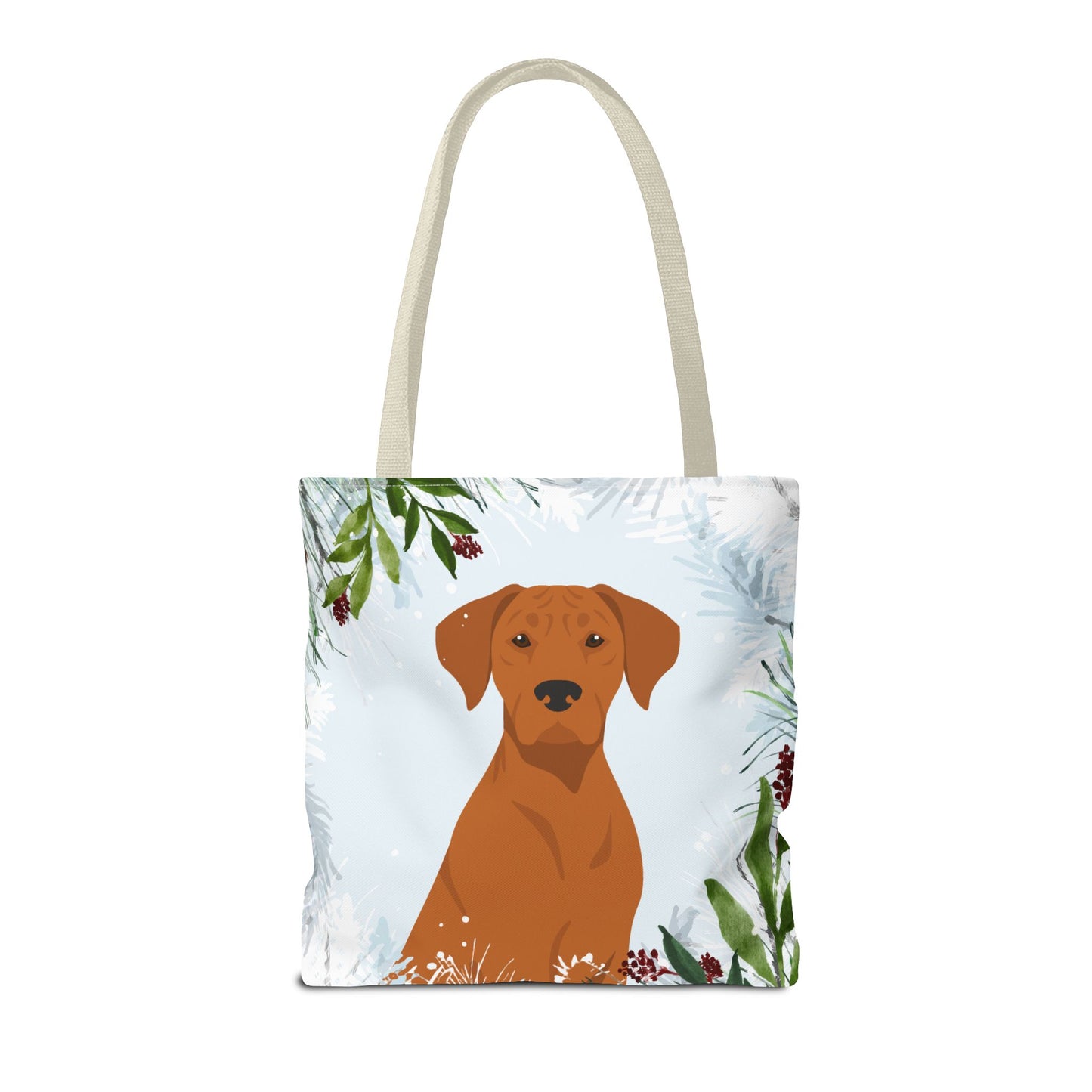 Rhodesian Ridgeback Dog Christmas Holiday Tote Bag 16x16
