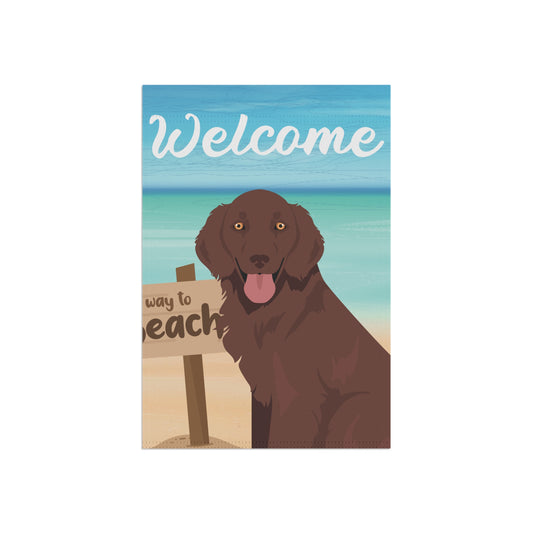 Flat Coated Retriever Dog Garden Flag
