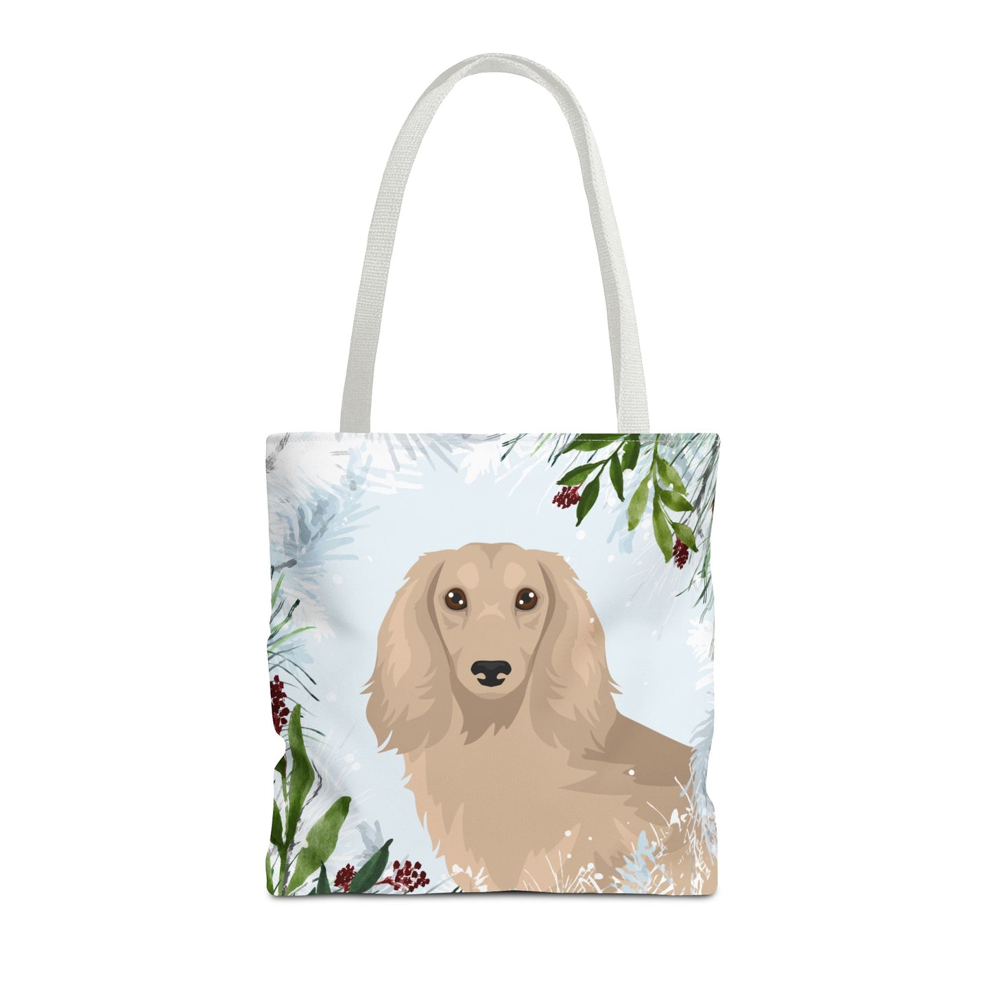 Dachshund Dog Christmas Holiday Tote Bag 16x16