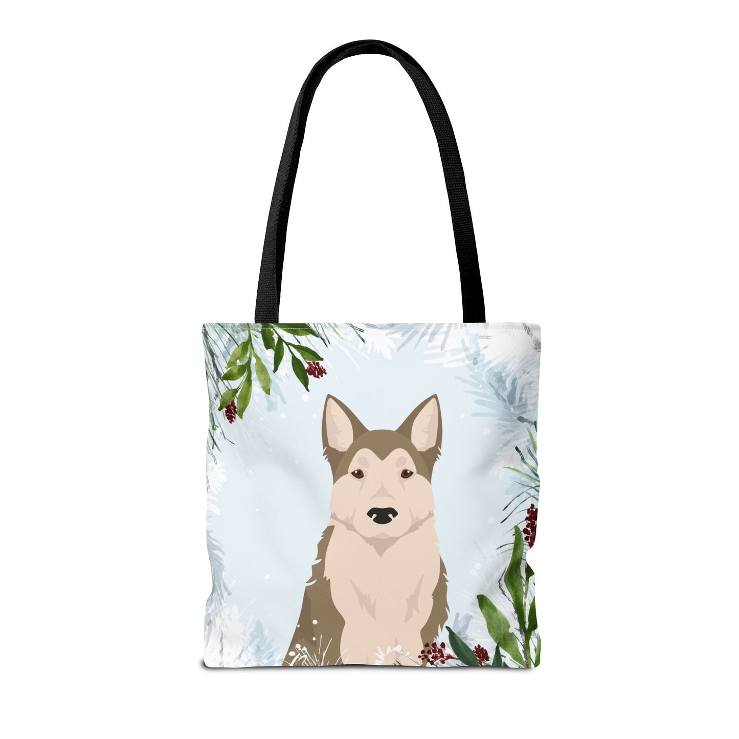 West Siberian Laika Dog Christmas Holiday Tote Bag 16x16