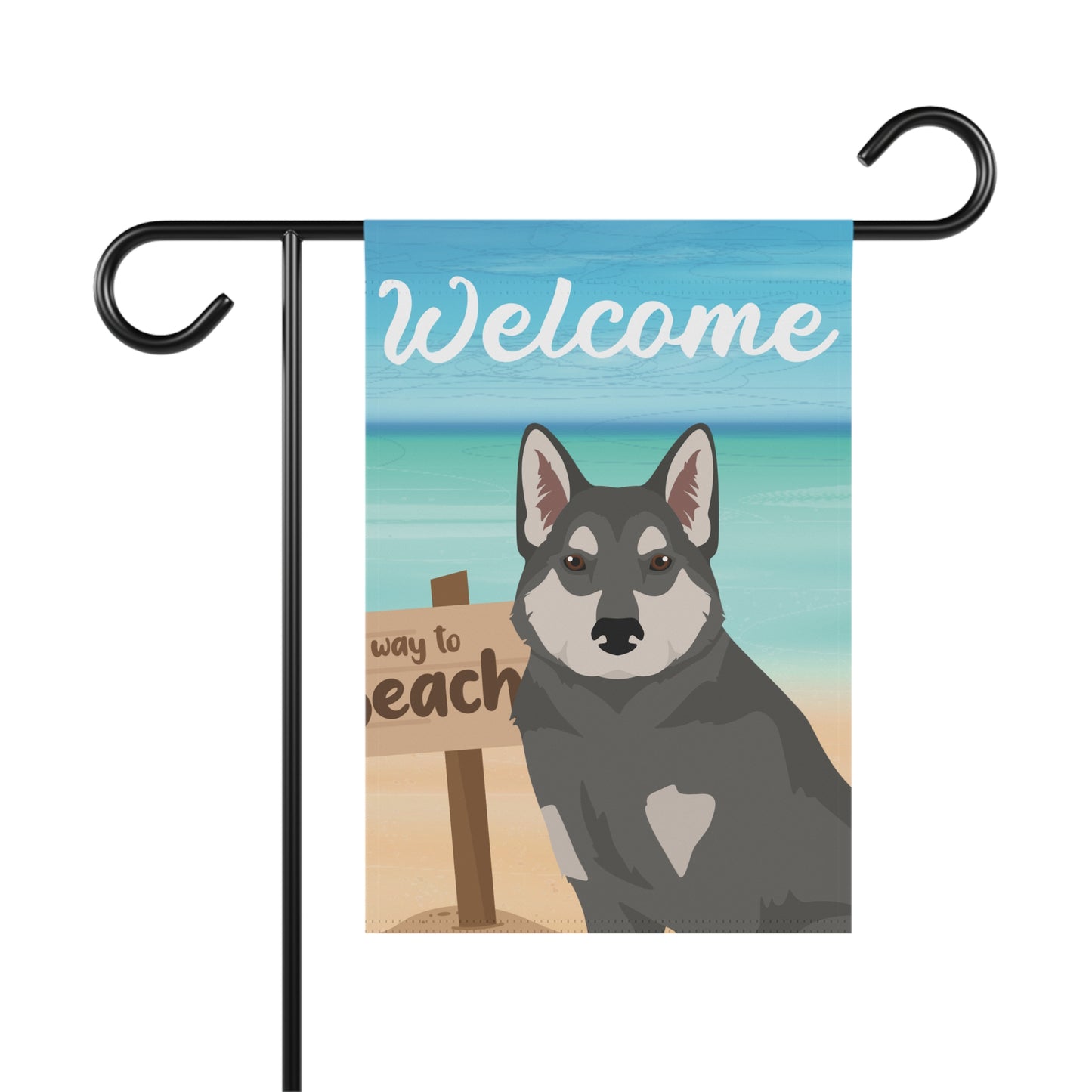 East Siberian Laika Dog Garden Flag