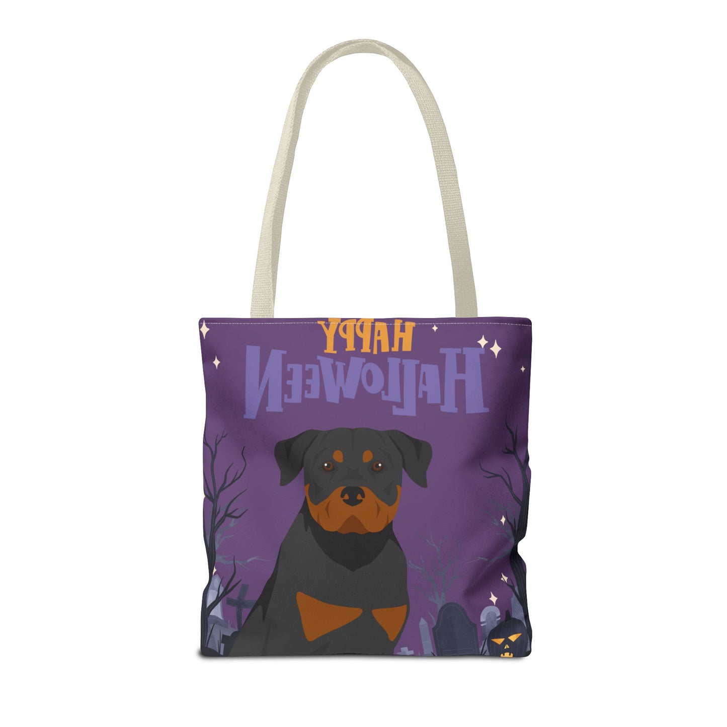 Rottweiler Dog Happy Halloween Tote Bag 16x16