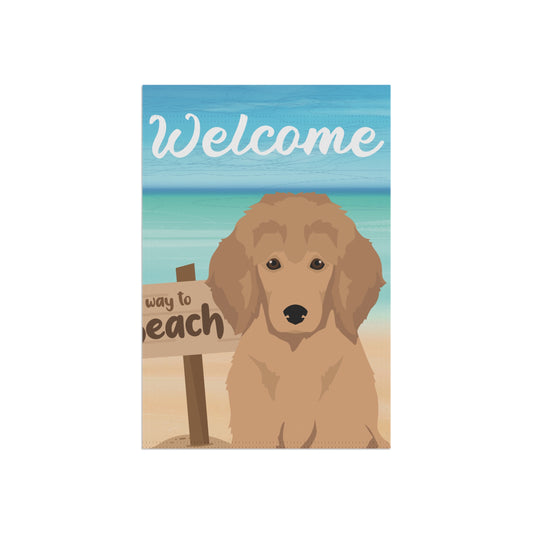 Poodle Dog Garden Flag