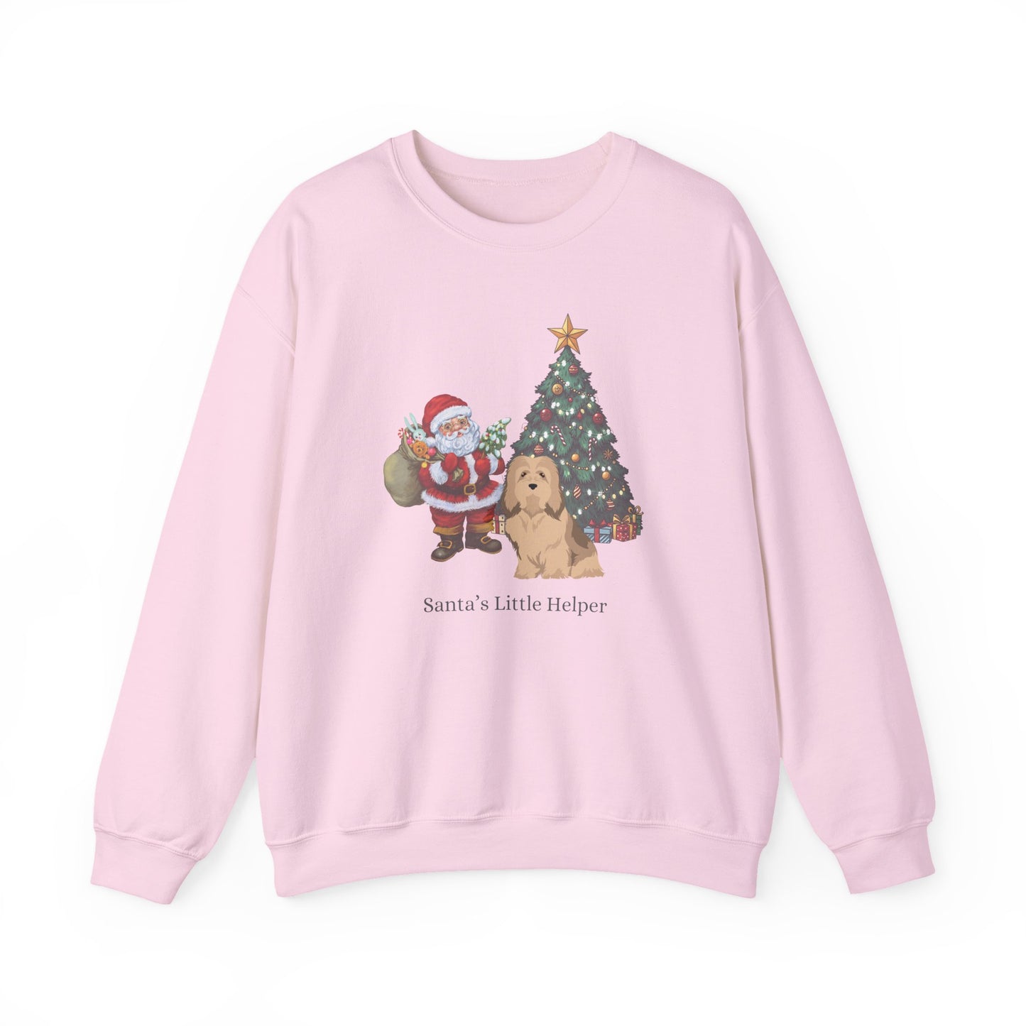 Havanese Dog Santa's Little Helper Unisex Heavy Blend Crewneck Sweatshirt