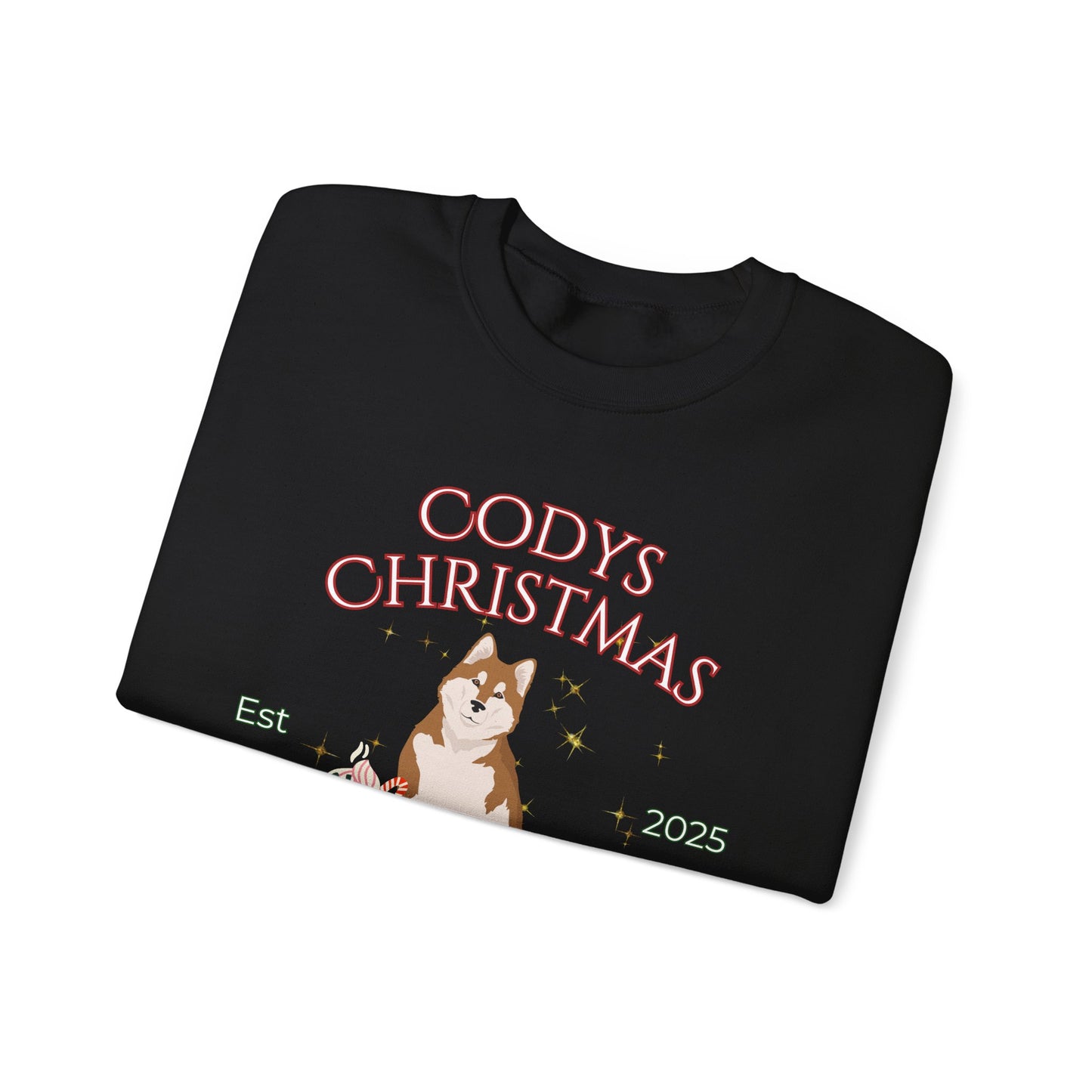 Alaskan Malamute Dog Christmas Social Club Unisex Heavy Blend Crewneck Sweatshirt Custom Name