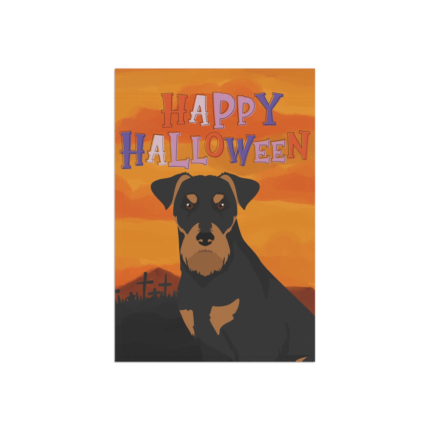 Jagdterrier Dog Halloween Garden Flag