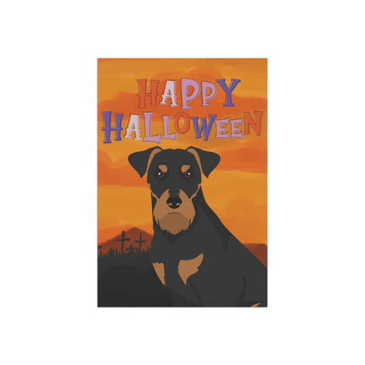 Jagdterrier Dog Halloween Garden Flag