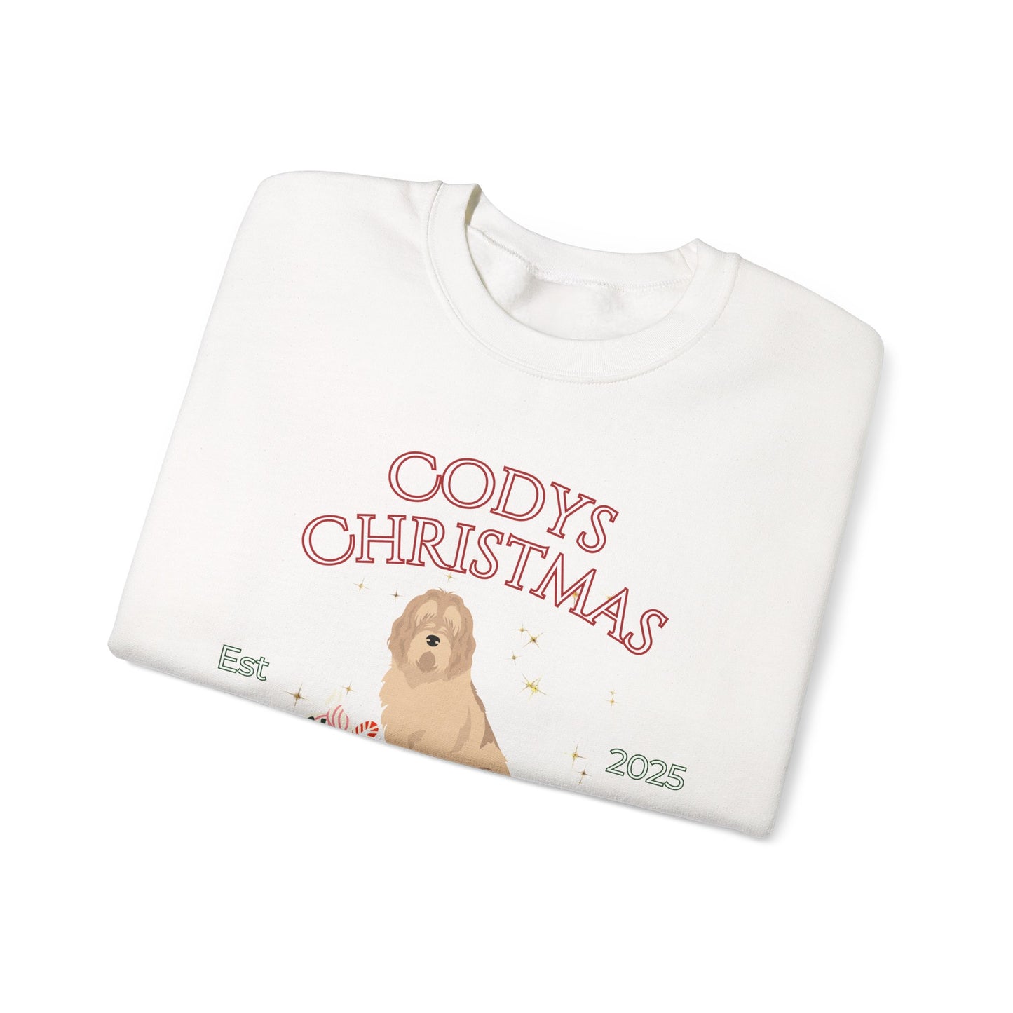 Otterhound Dog Christmas Social Club Unisex Heavy Blend Crewneck Sweatshirt Custom Name