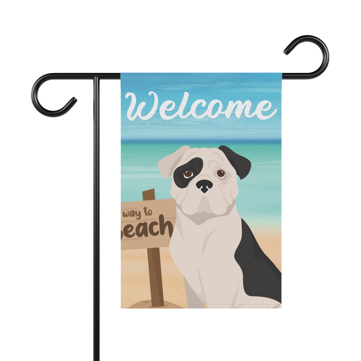 American Bulldog Dog Garden Flag