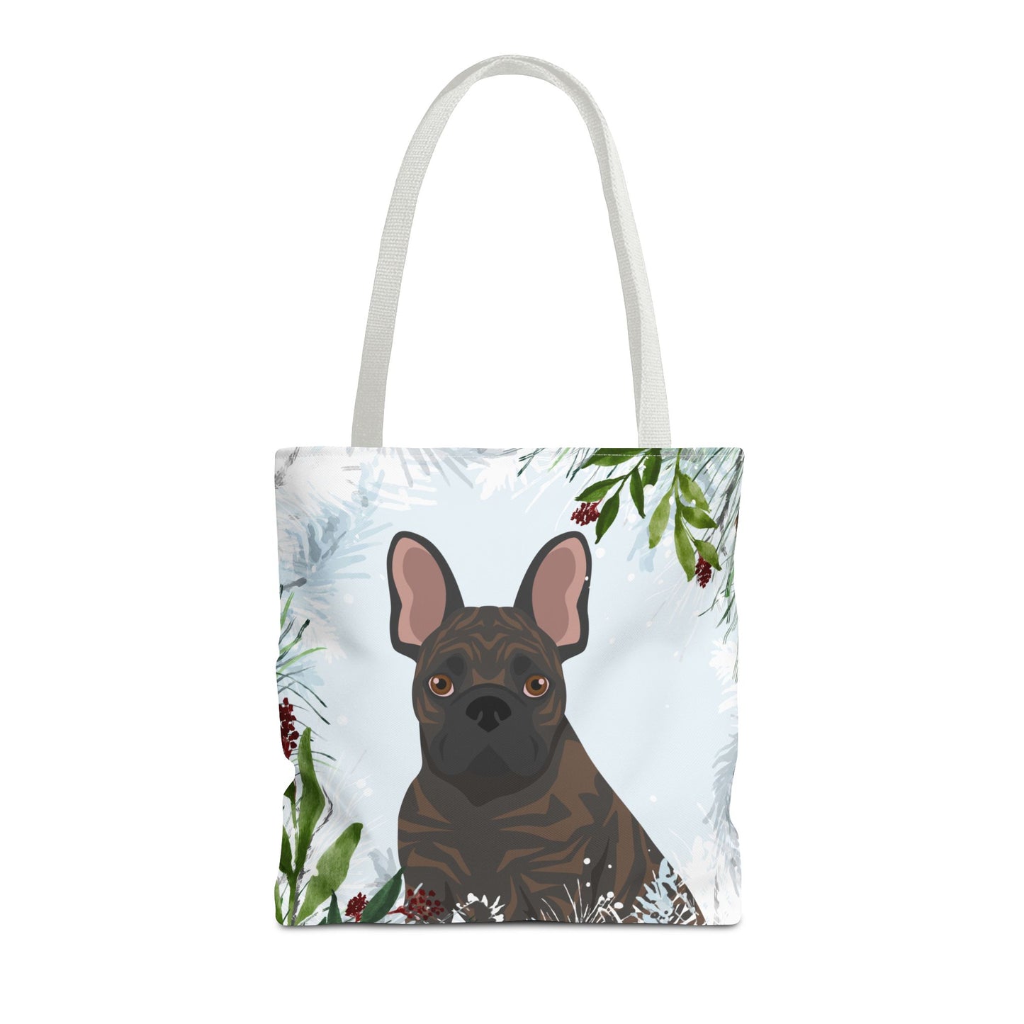 French Bulldog Dog Christmas Holiday Tote Bag 16x16