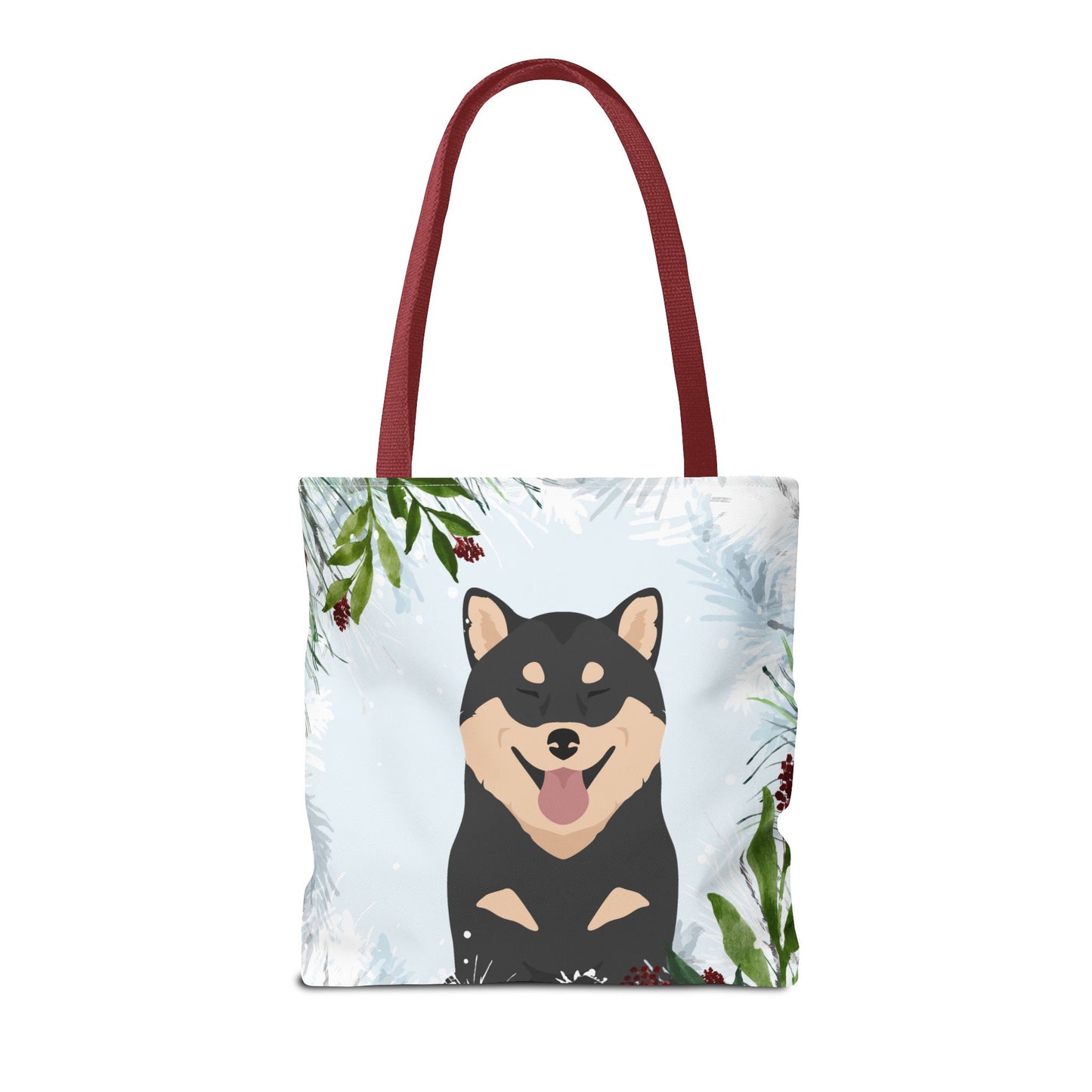Shiba Inu Dog Christmas Holiday Tote Bag 16x16
