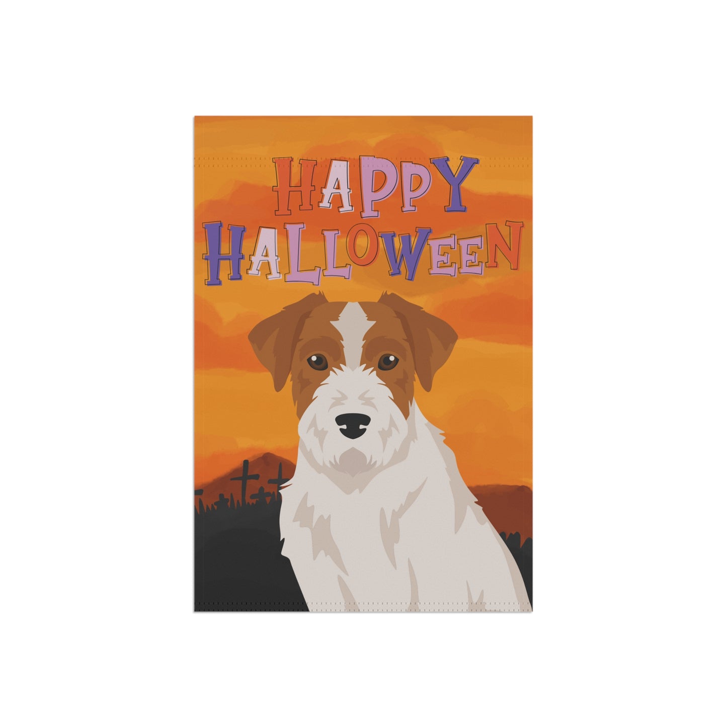 Jack Russell Terrier Dog Halloween Garden Flag