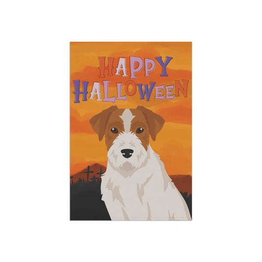 Jack Russell Terrier Dog Halloween Garden Flag