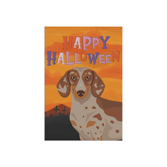 Dachshund Dog Halloween Garden Flag