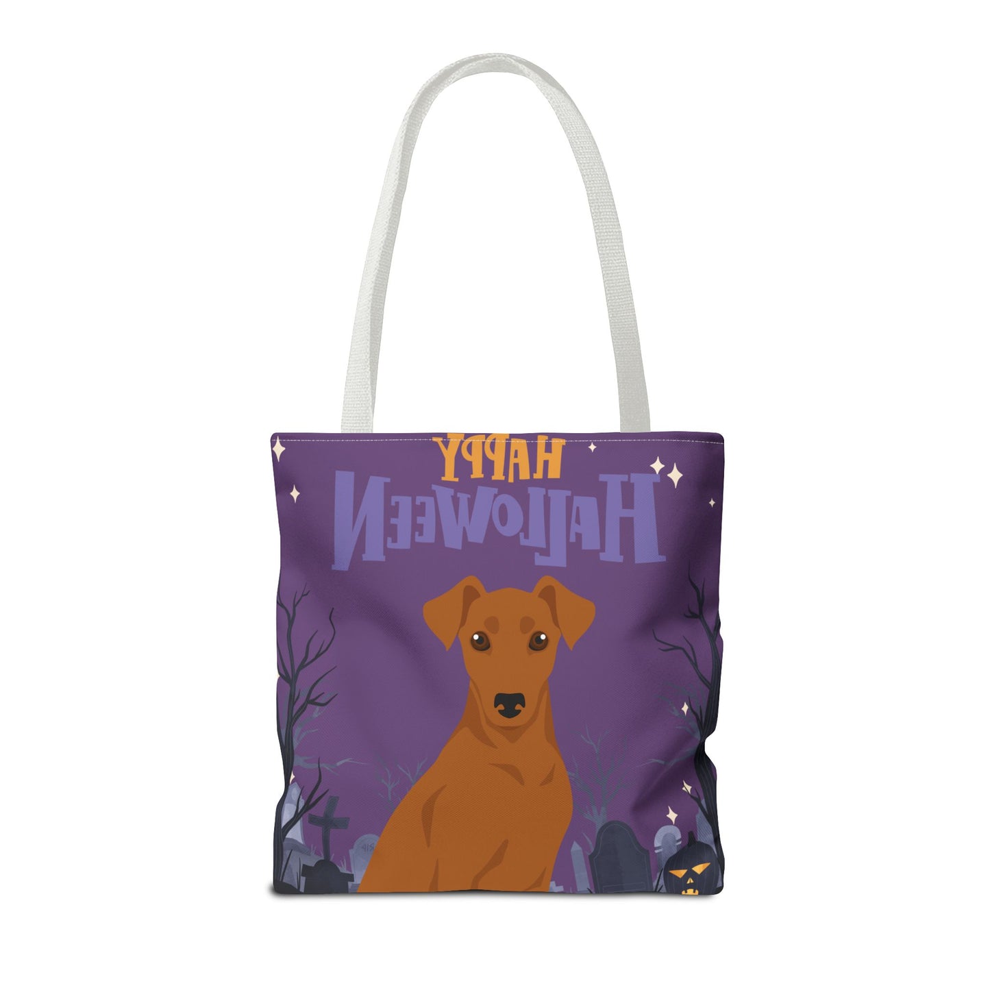 German Pinscher Dog Happy Halloween Tote Bag 16x16