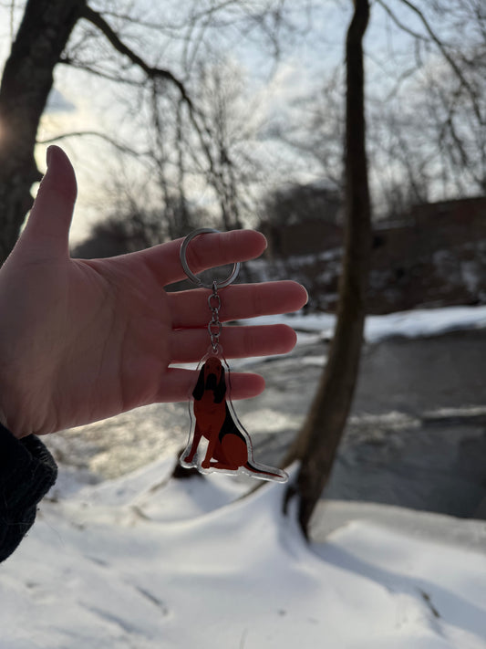Bloodhound Dog 2.5in Acrylic Keychain