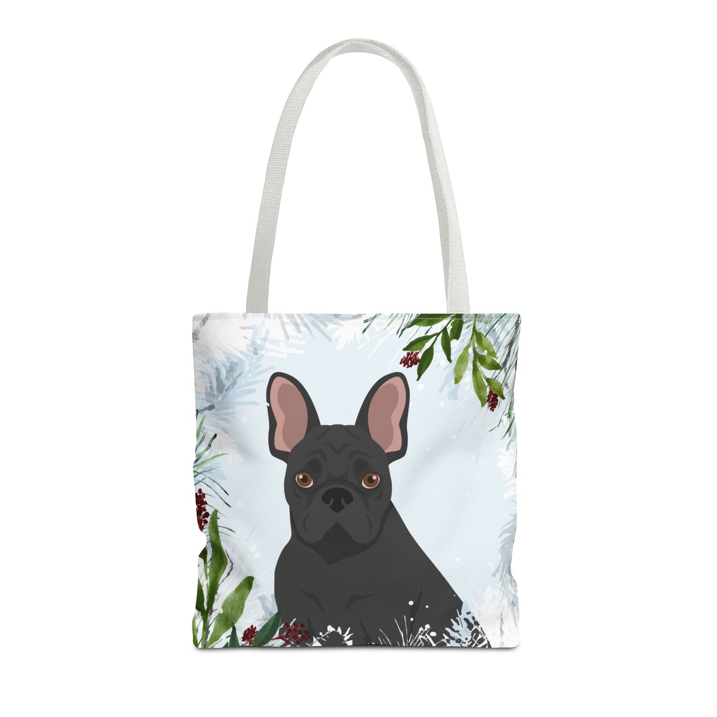 French Bulldog Dog Christmas Holiday Tote Bag 16x16