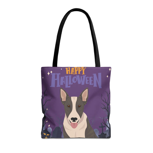 Bull Terrier Dog Happy Halloween Tote Bag 16x16
