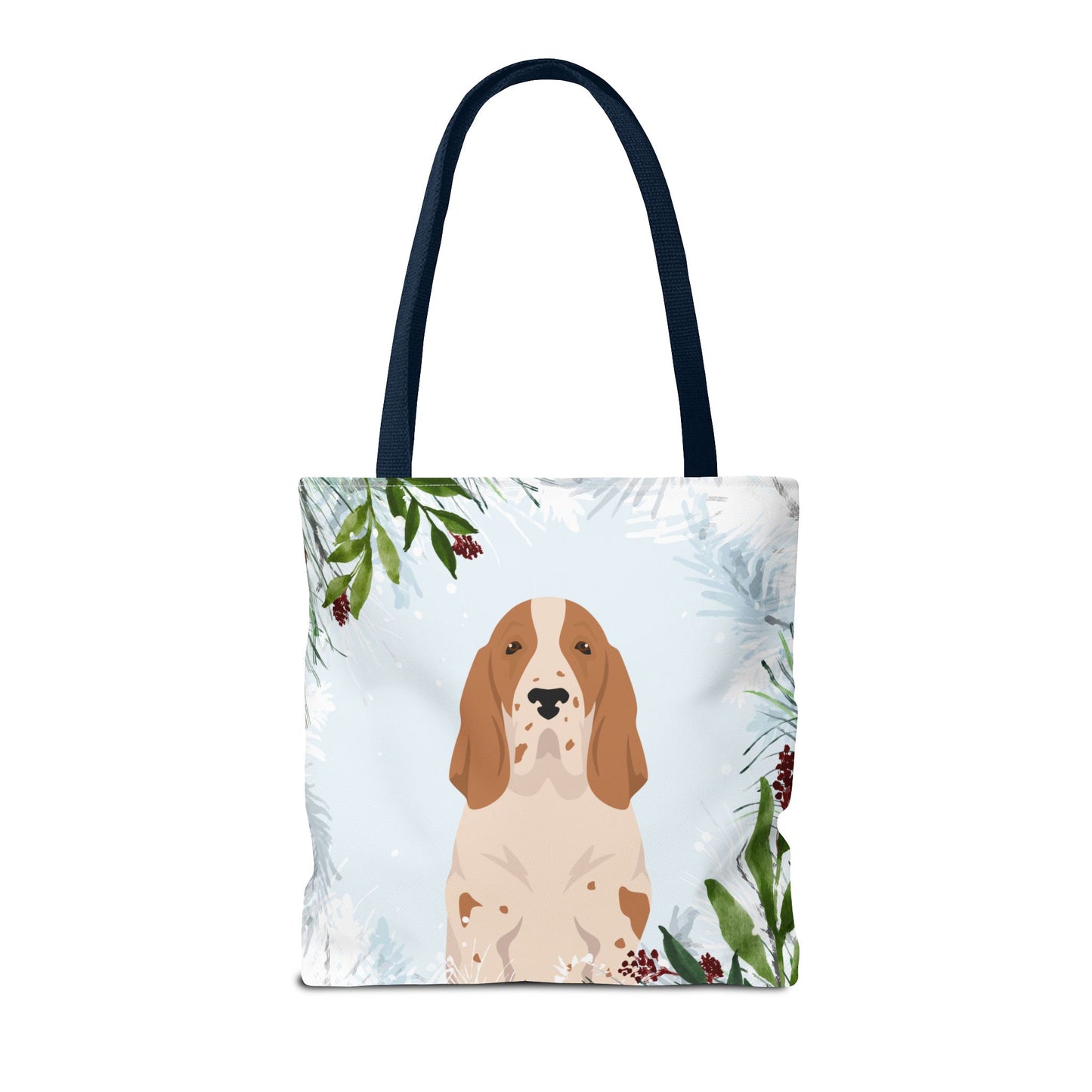 Bracco Italiano Dog Christmas Holiday Tote Bag 16x16