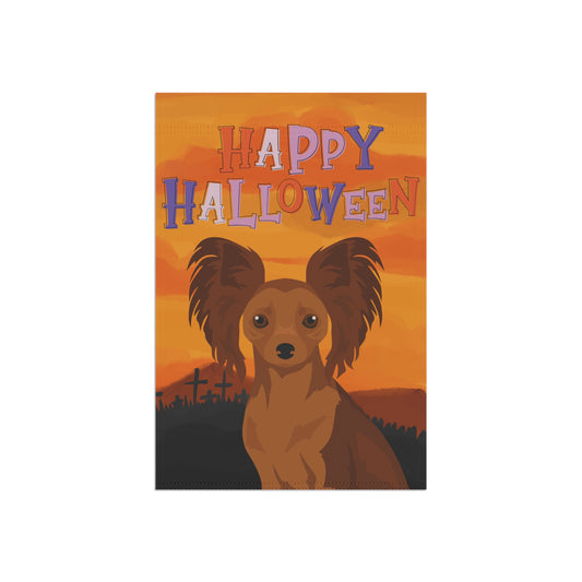 Russian Toy Terrier Dog Halloween Garden Flag