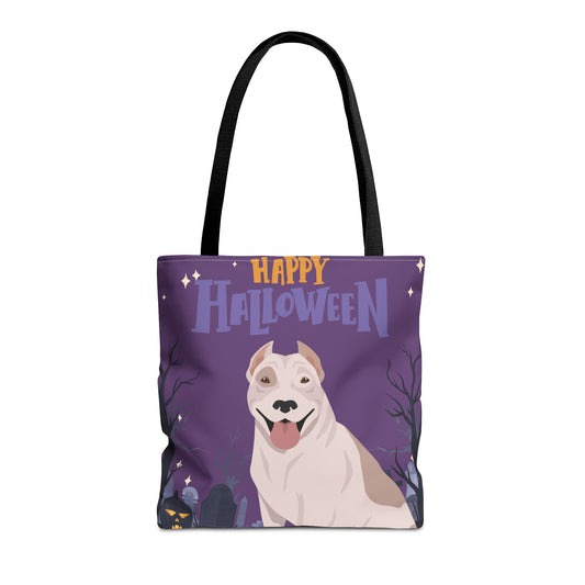 Pit Bull Dog Happy Halloween Tote Bag 16x16