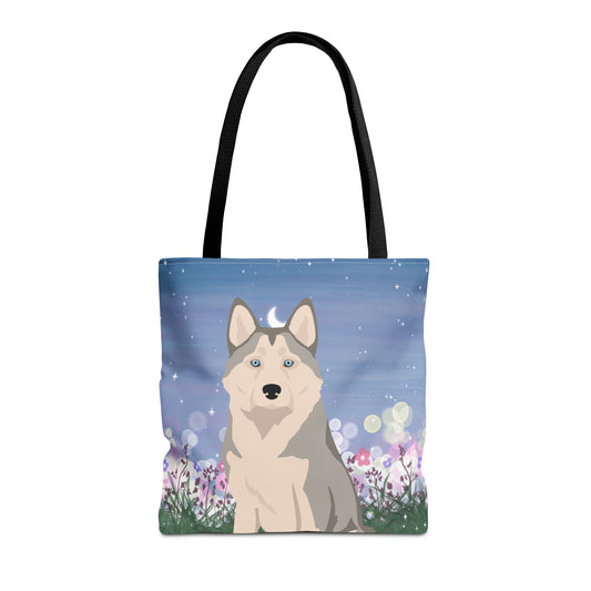 Alaskan Husky Dog Tote Bag 16x16