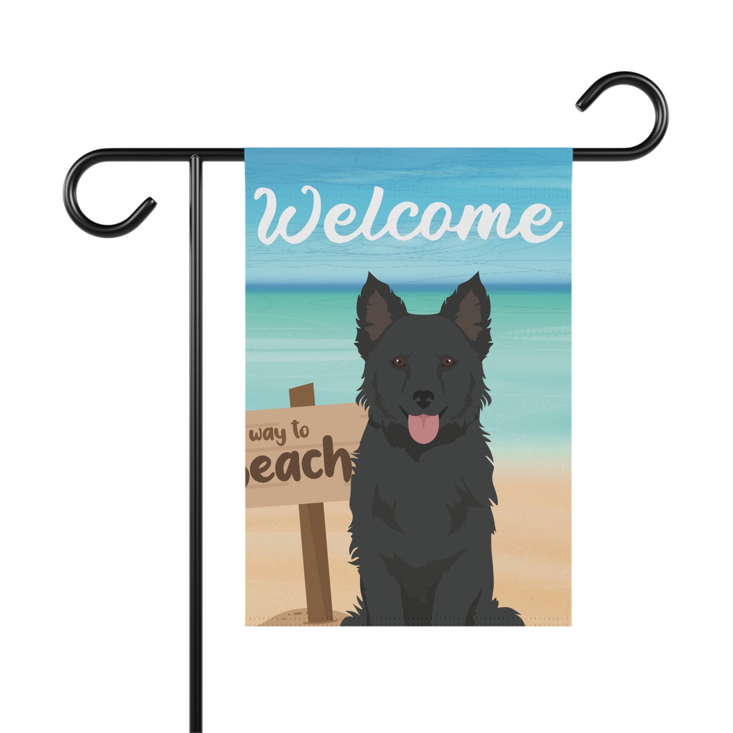 Mudi Dog Garden Flag