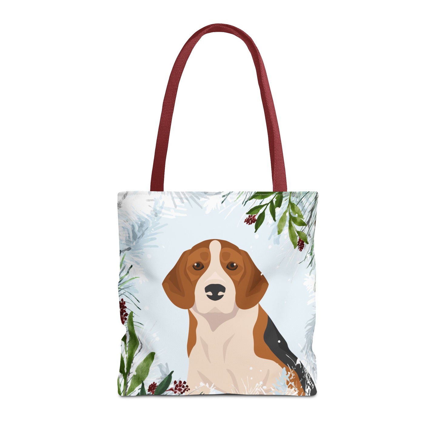 Beagle Dog Christmas Holiday Tote Bag 16x16