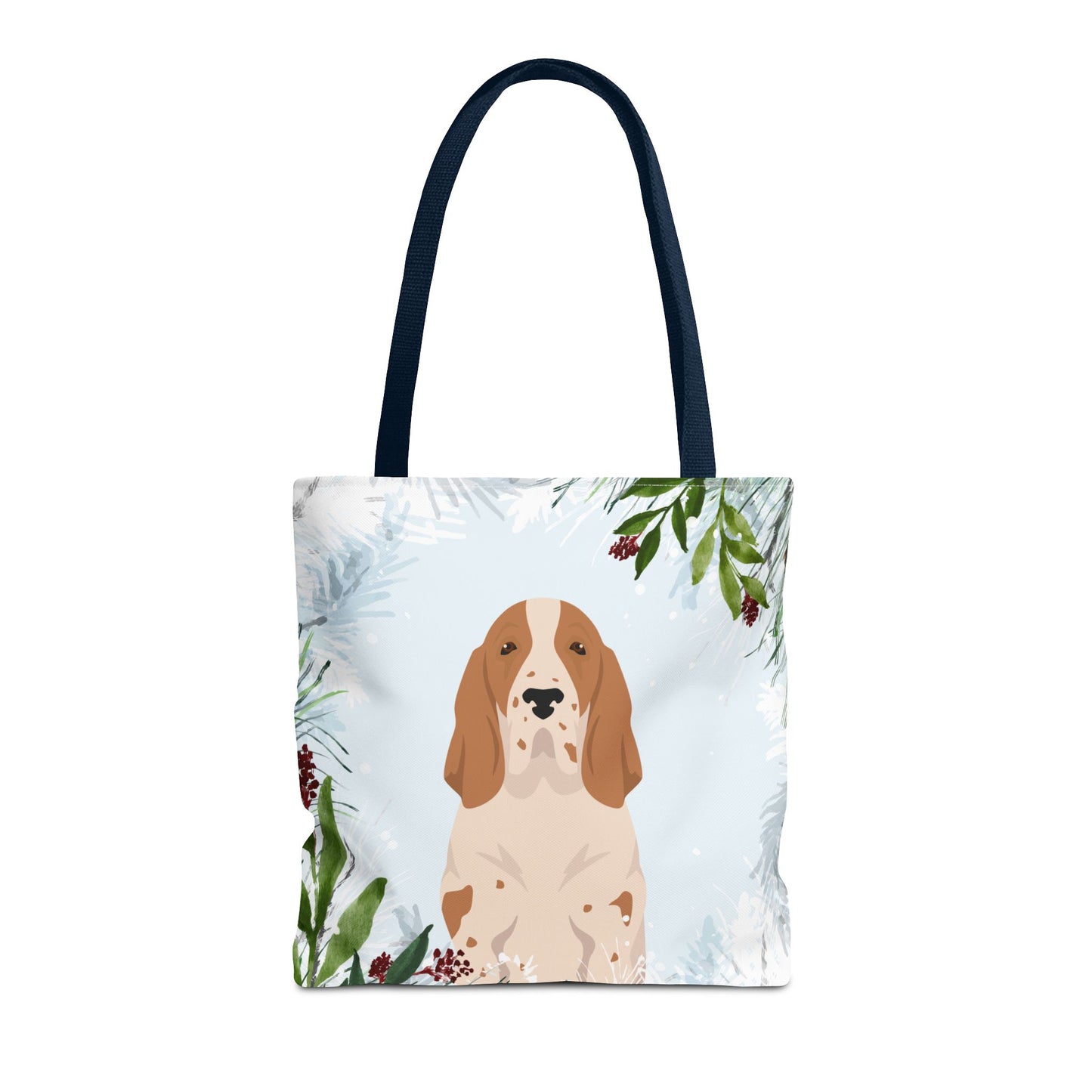 Bracco Italiano Dog Christmas Holiday Tote Bag 16x16