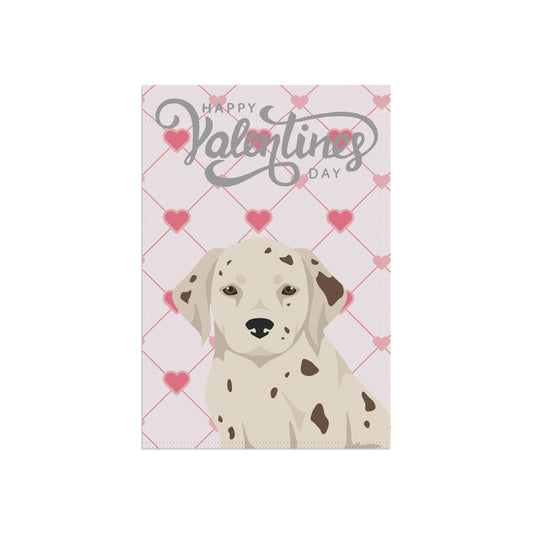 Dalmatian Dog Valentines Day Garden Flag