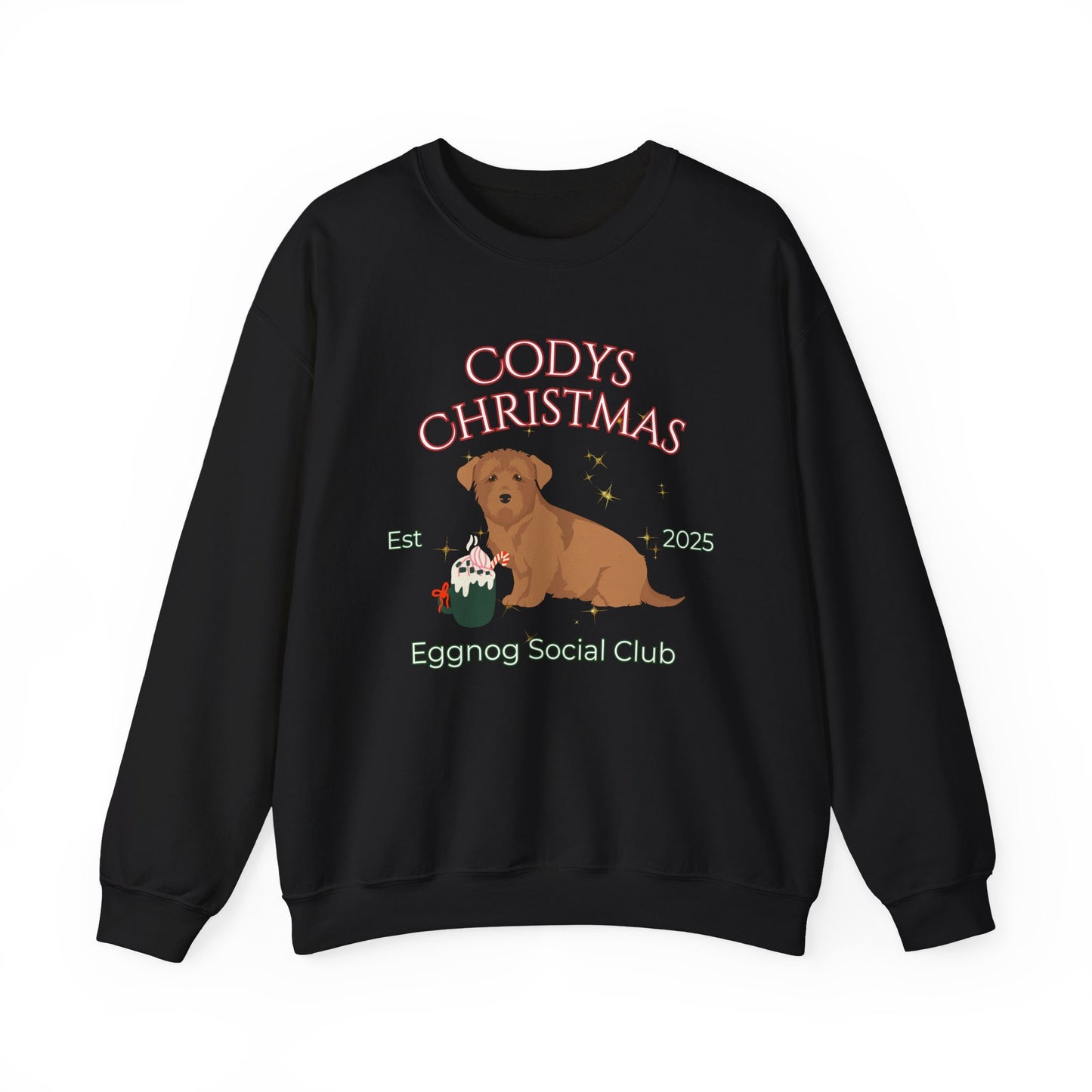 Glen Of Imaal Terrier Dog Christmas Social Club Unisex Heavy Blend Crewneck Sweatshirt Custom Name