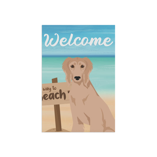 Saluki Dog Garden Flag