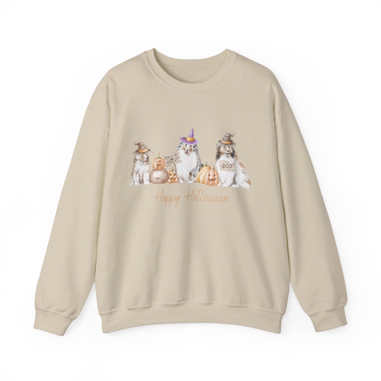 Shetland Sheepdog Dog Halloween Unisex Heavy Blend Crewneck Sweatshirt