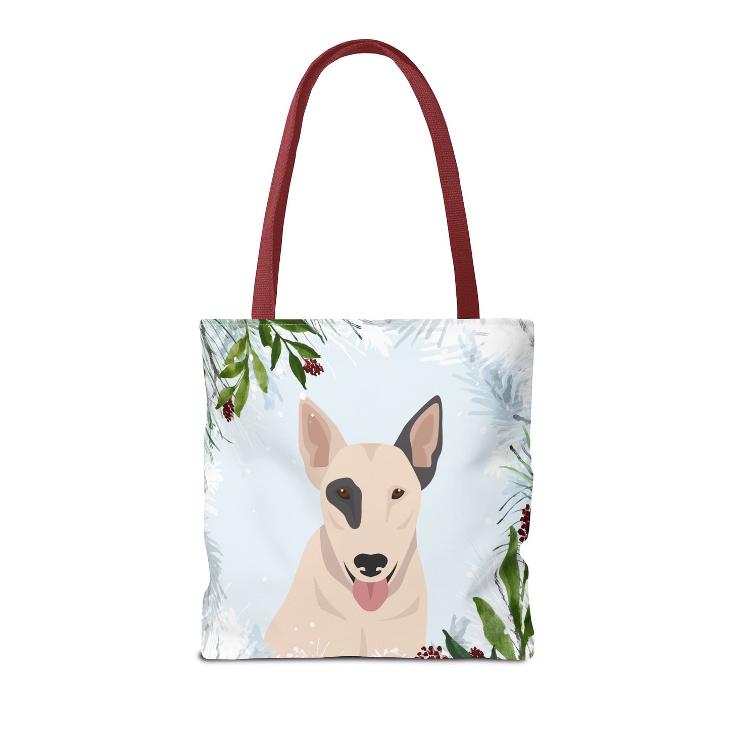 Bull Terrier Dog Christmas Holiday Tote Bag 16x16