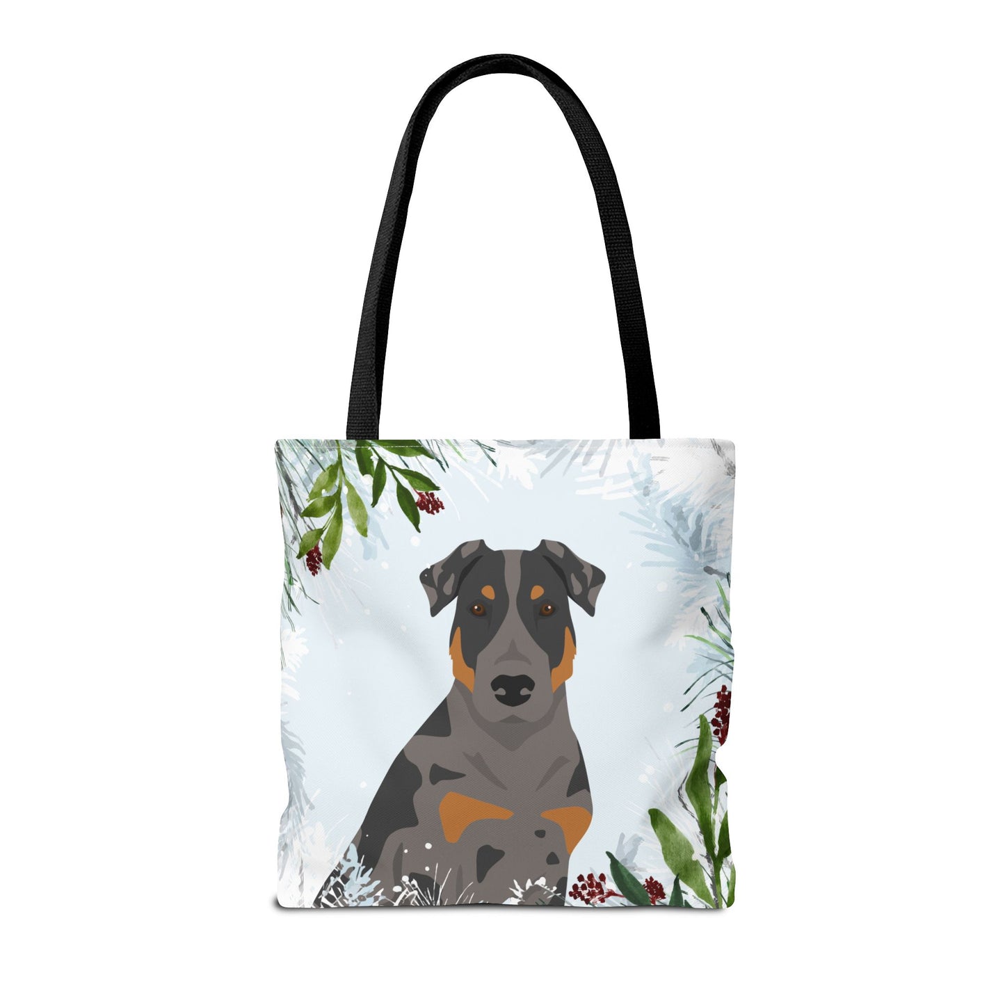 Beauceron Dog Christmas Holiday Tote Bag 16x16