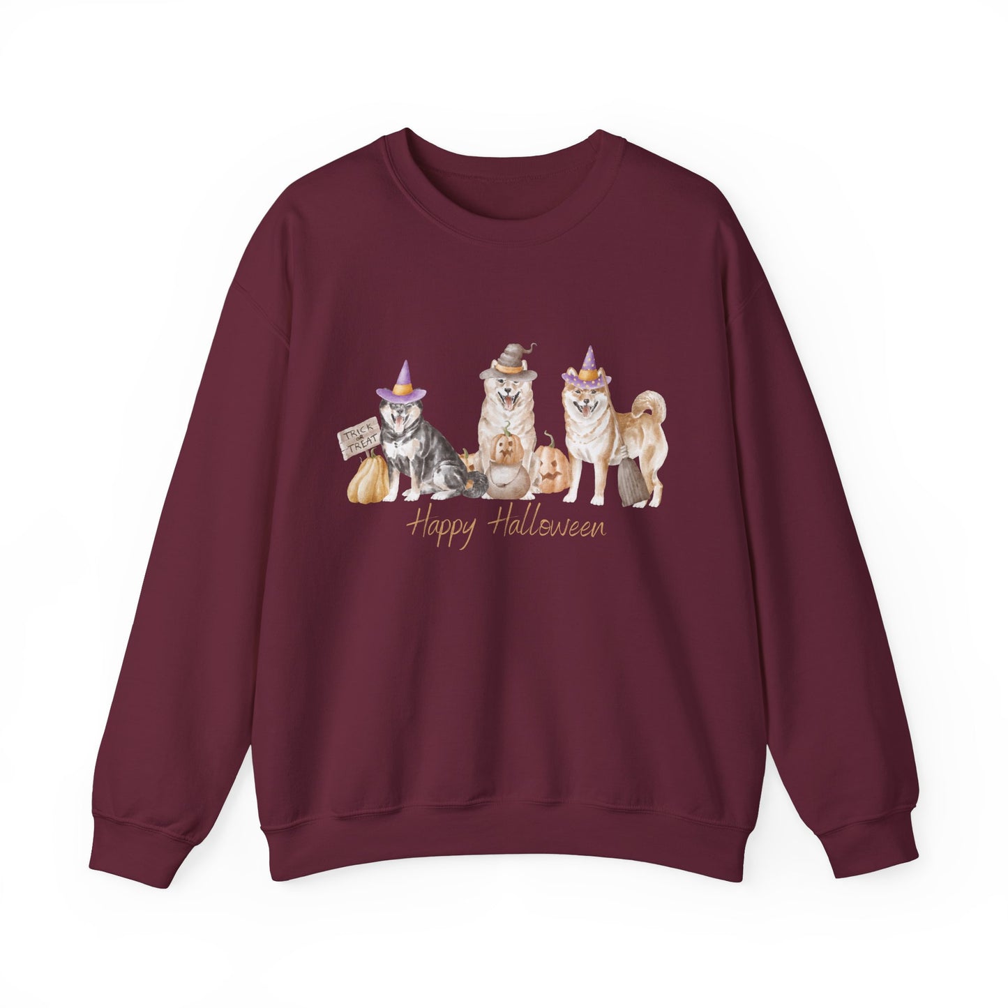 Shiba Inu Dog Halloween Unisex Heavy Blend Crewneck Sweatshirt