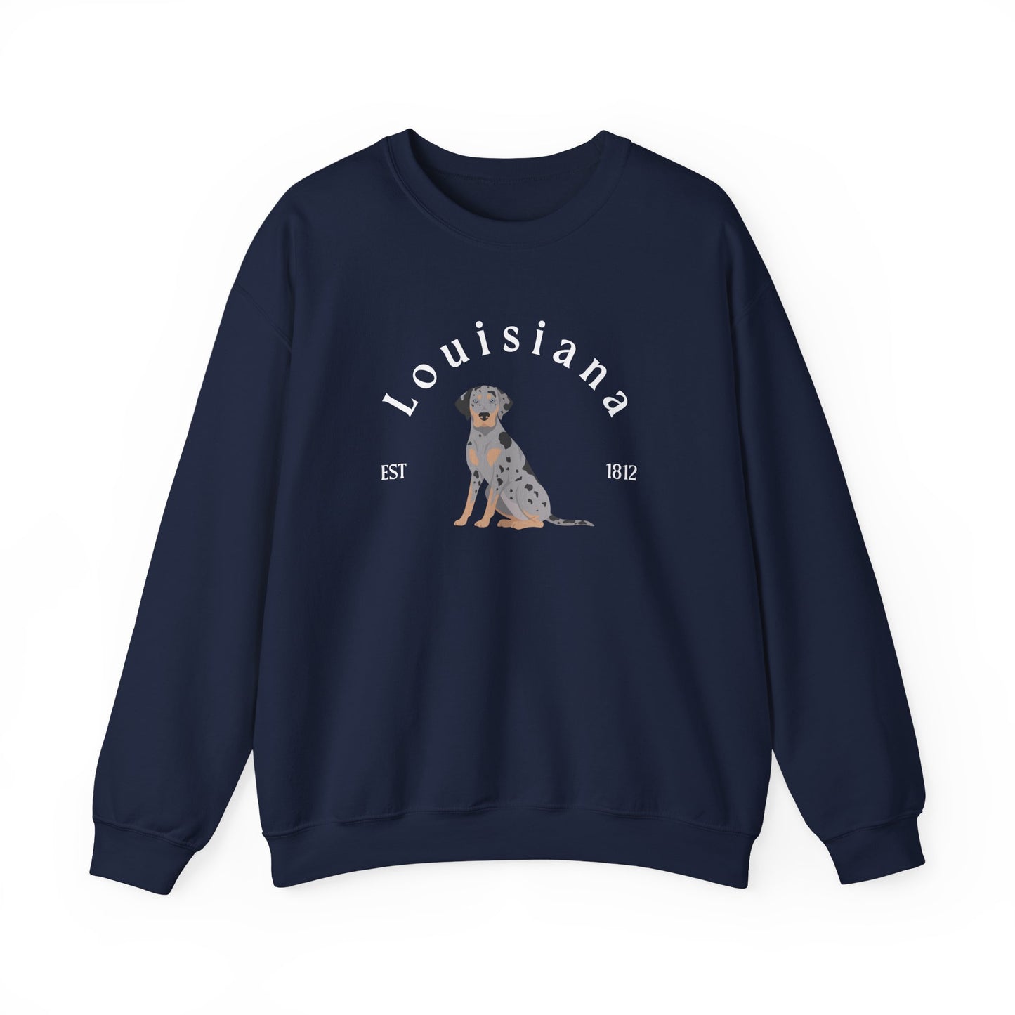 Catahoula Leopard Dog State Dogs Unisex Heavy Blend Crewneck Sweatshirt