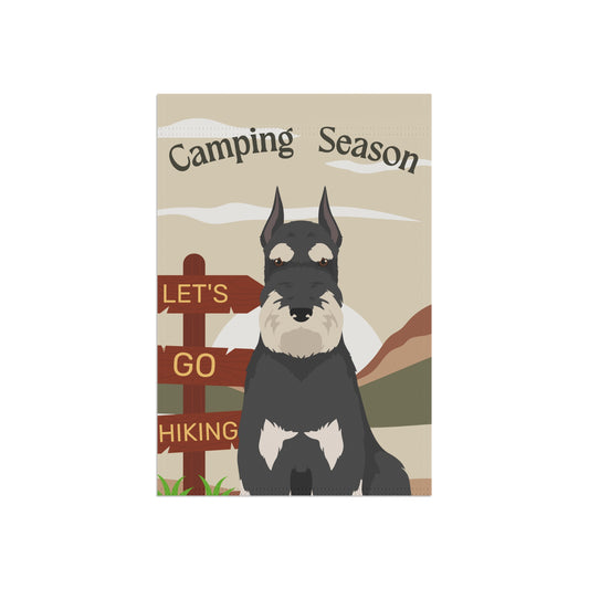 Schnauzer Dog Camping Garden Flag