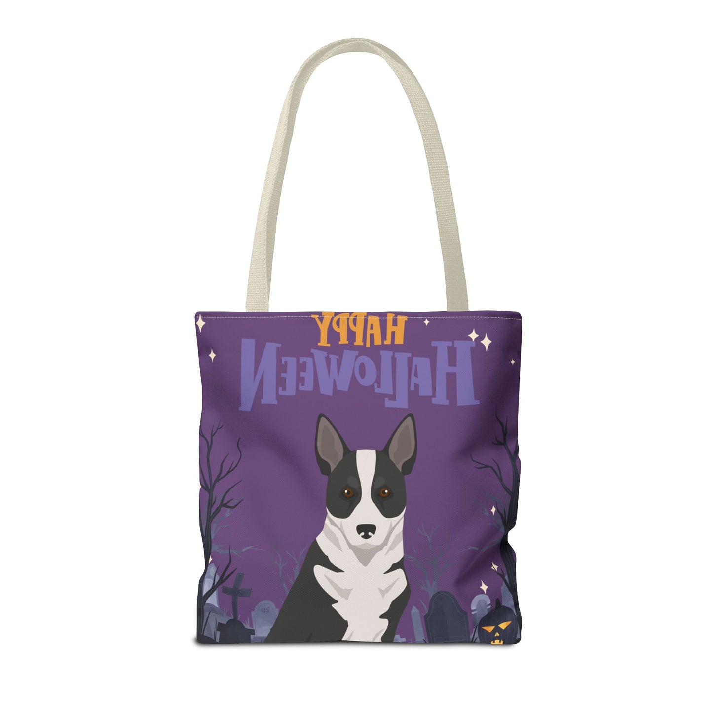 Canaan Dog Dog Happy Halloween Tote Bag 16x16